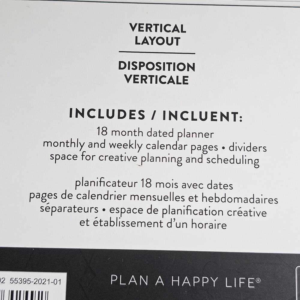 Happy Planner Surround Yourself with Beauty Classic Vertical 18 Mo July2021-2022 - Picture 6 of 6